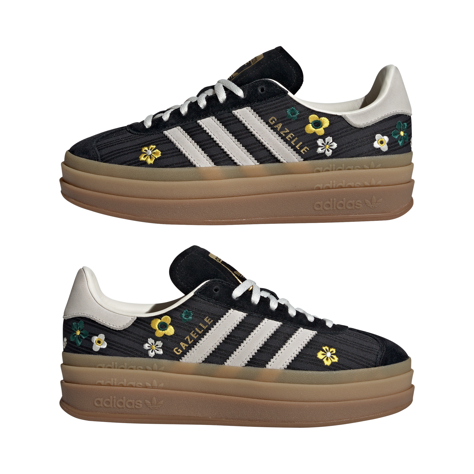 ADIDAS X LIBERTY LONDON GAZELLE BOLD CBLACK/OWHITE/EQTYEL Bild 3