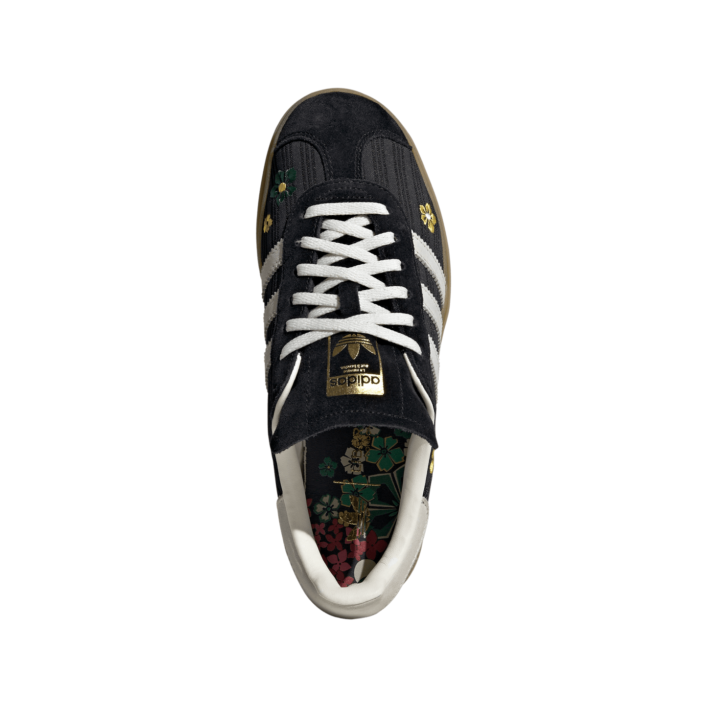 ADIDAS X LIBERTY LONDON GAZELLE BOLD CBLACK/OWHITE/EQTYEL Bild 7