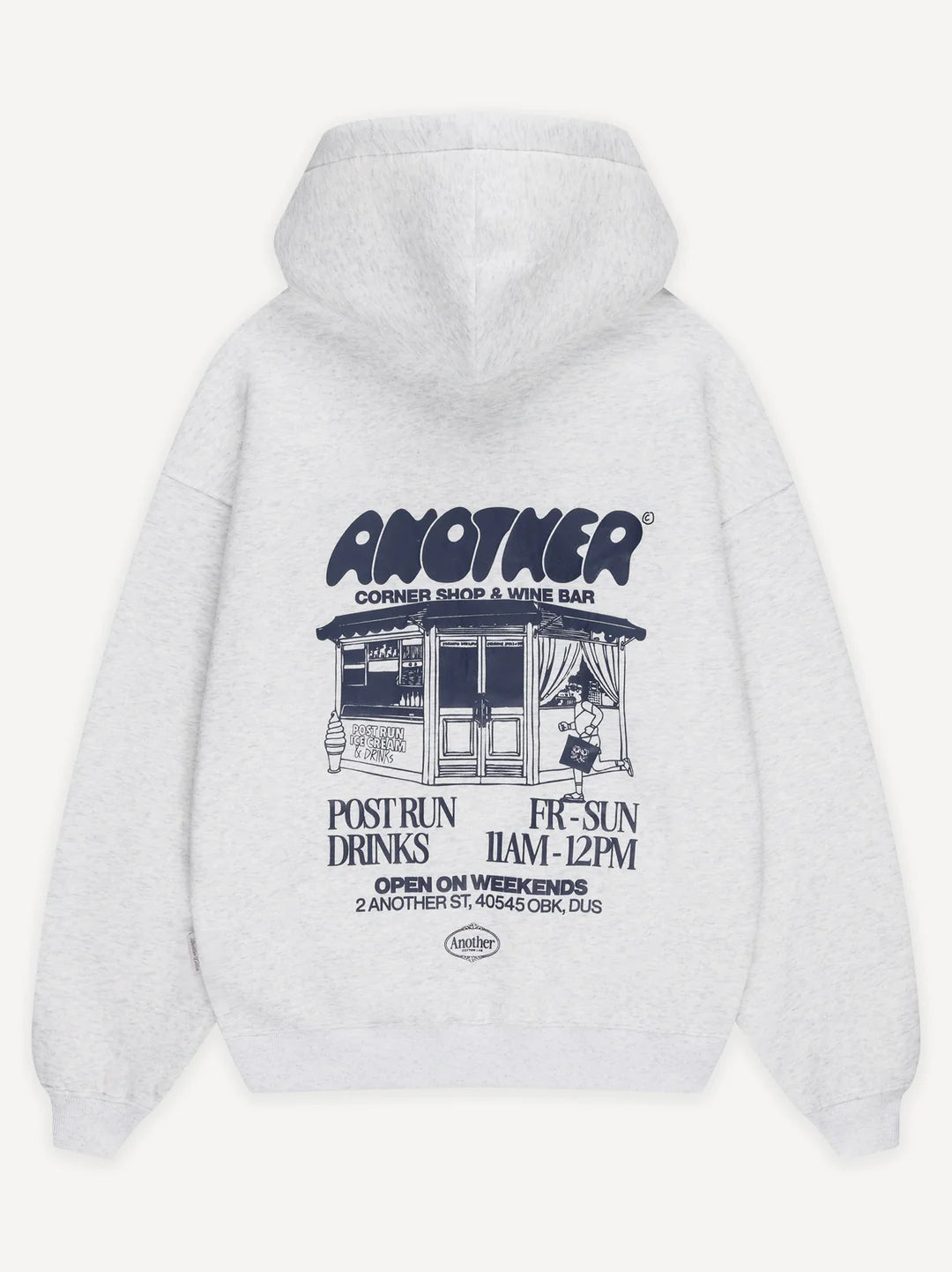 ANOTHER COTTON LAB ANOTHER CORNER HOODIE GREY Bild 1