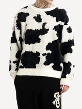 Lade das Bild in den Galerie-Viewer, ANOTHER COTTON LAB ANOTHER COW KNIT SWEATER WHITE Bild 2

