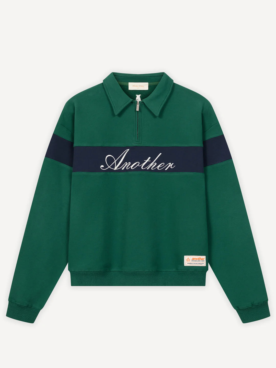 ANOTHER COTTON LAB ANOTHER HALF ZIP SWEATSHIRT GREEN Bild 1