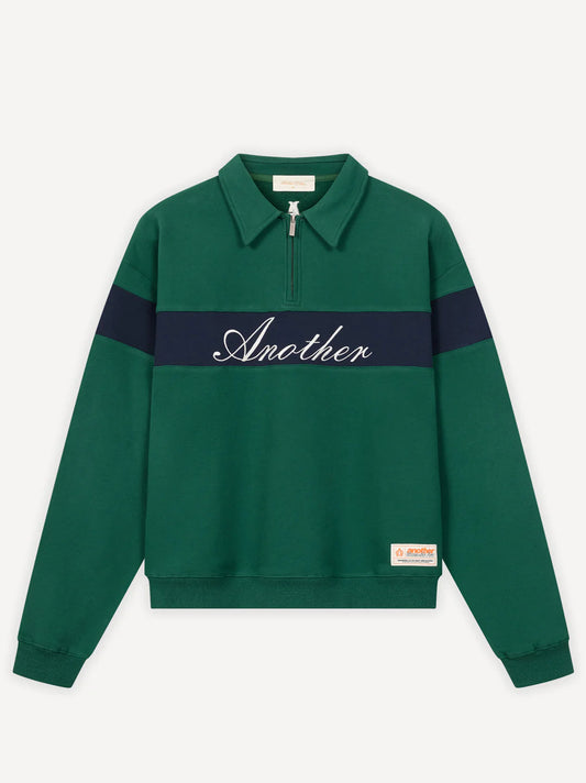 ANOTHER COTTON LAB ANOTHER HALF ZIP SWEATSHIRT GREEN Bild 1