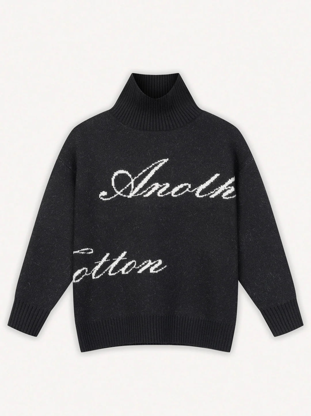 ANOTHER COTTON LAB ANOTHER KNIT TURTLENECK BLACK Bild 1