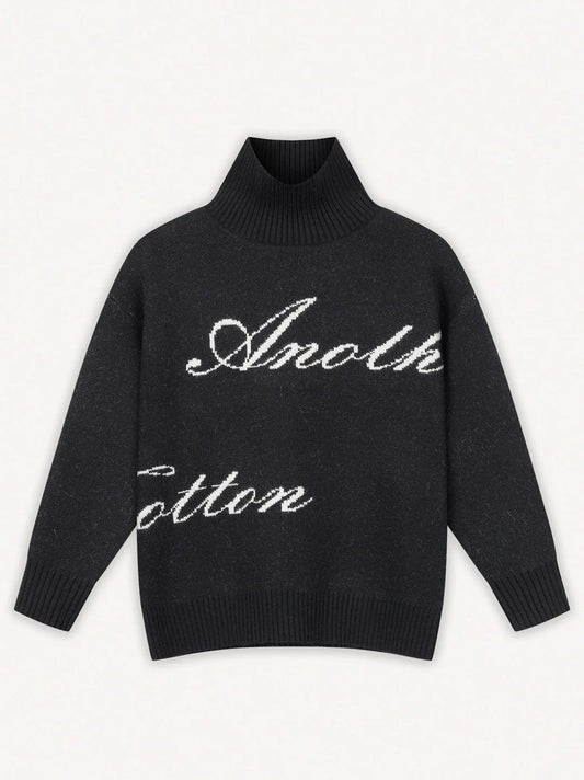 ANOTHER COTTON LAB ANOTHER KNIT TURTLENECK BLACK Bild 1