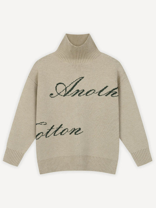 ANOTHER COTTON LAB ANOTHER KNIT TURTLENECK BEIGE Bild 1
