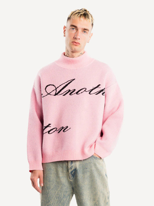 ANOTHER COTTON LAB ANOTHER KNIT TURTLENECK PINK Bild 1