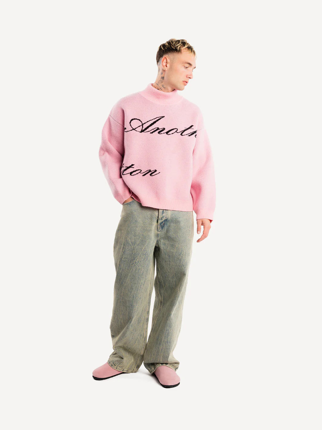 ANOTHER COTTON LAB ANOTHER KNIT TURTLENECK PINK Bild 3