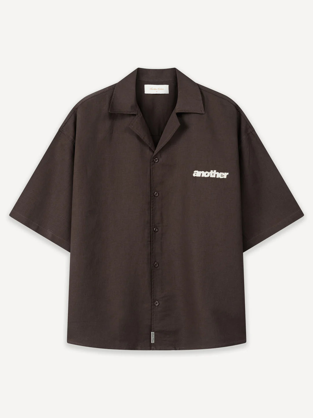 ANOTHER COTTON LAB Another Linen Short Sleeve Shirt BROWN Bild 4