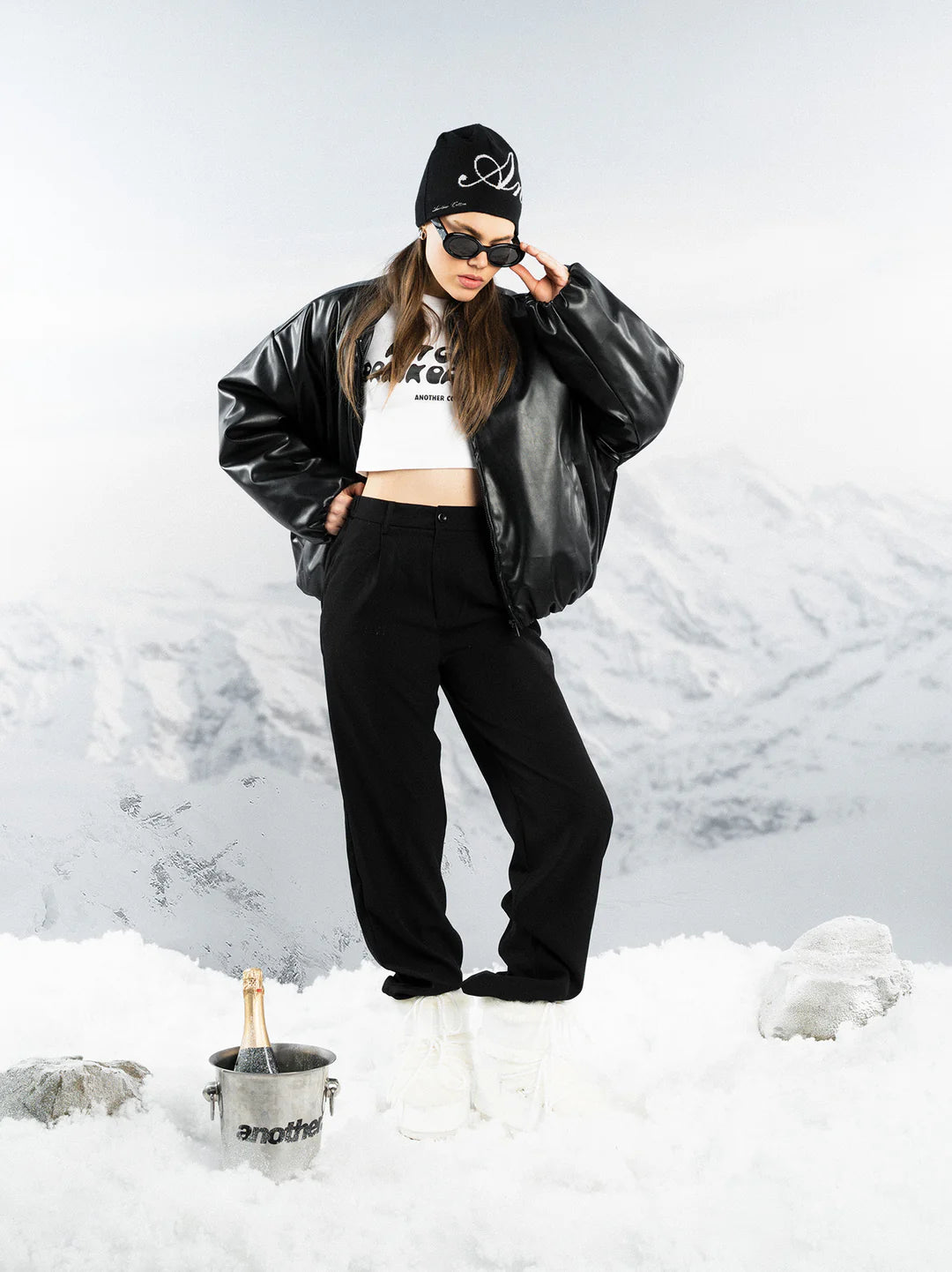 ANOTHER COTTON LAB ANOTHER VEGAN BOMBER JACKET BLACK Bild 2