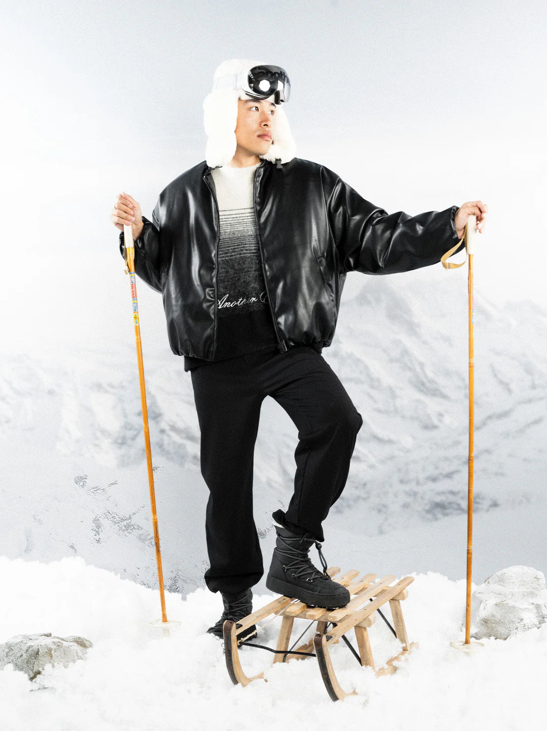 ANOTHER COTTON LAB ANOTHER VEGAN BOMBER JACKET BLACK Bild 7