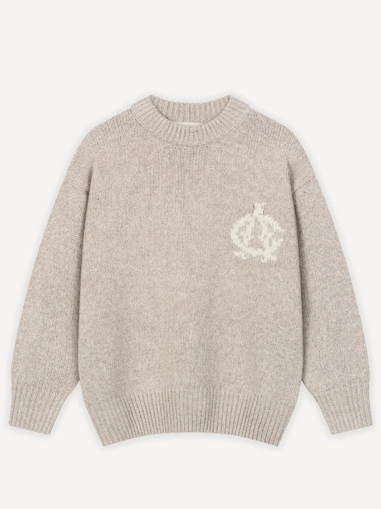 ANOTHER COTTON LAB ANOTHER YANKEE KNIT SWEATER BEIGE Bild 1