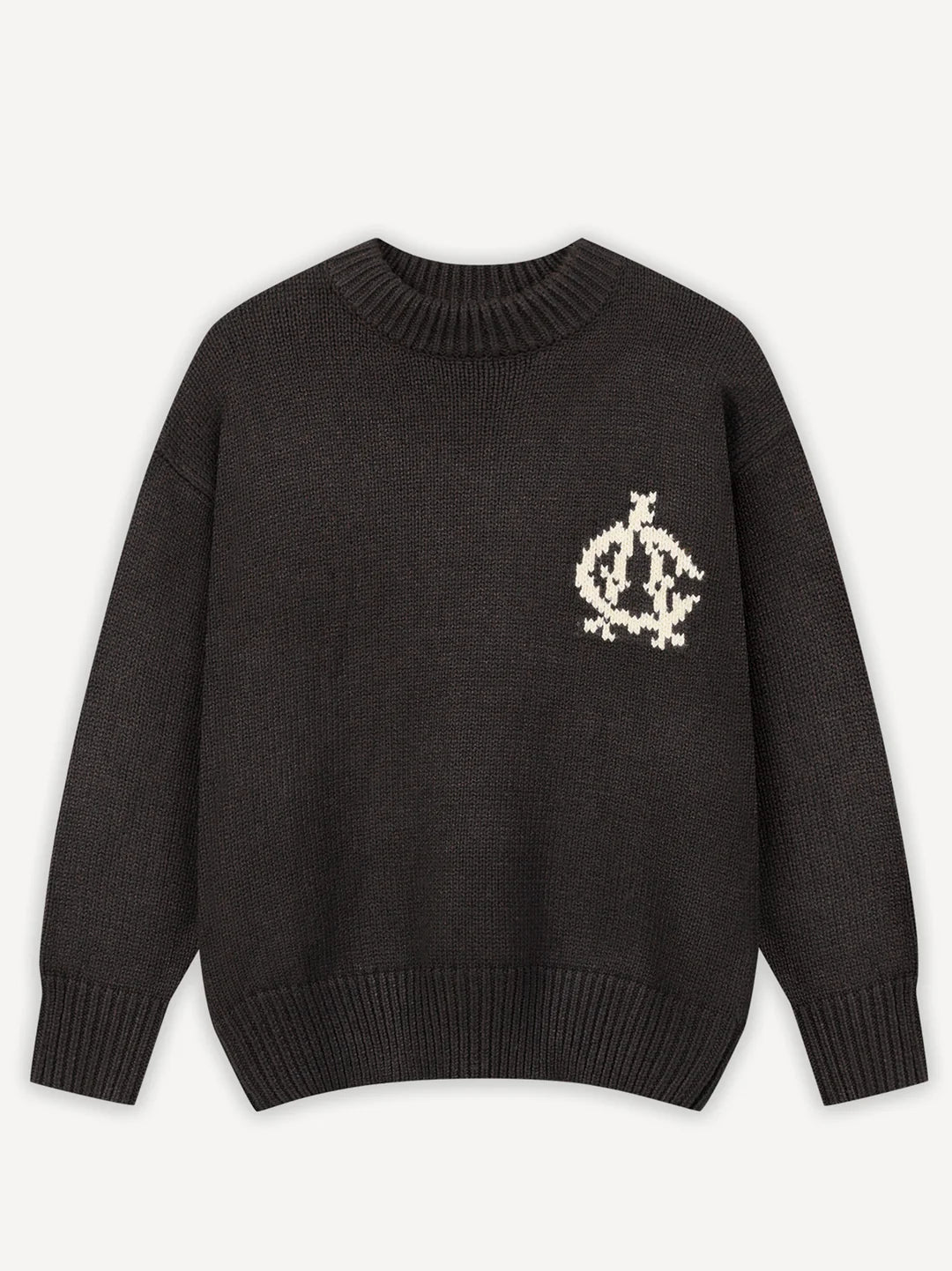 ANOTHER COTTON LAB ANOTHER YANKEE KNIT SWEATER BROWN Bild 4