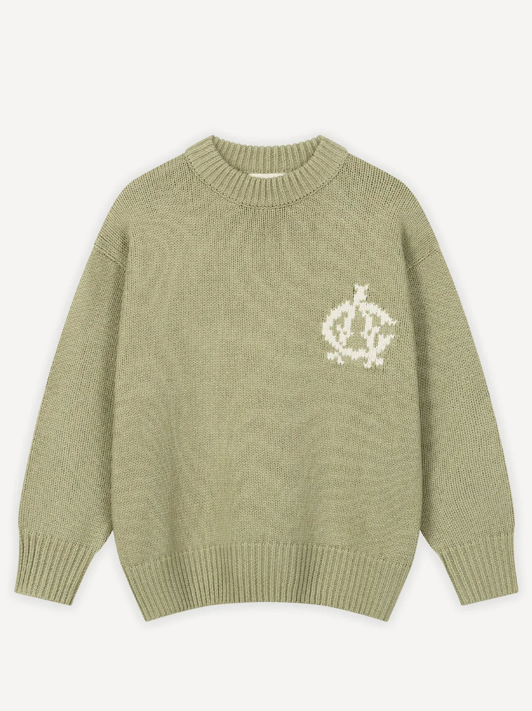 ANOTHER COTTON LAB ANOTHER YANKEE KNIT SWEATER GREEN Bild 1