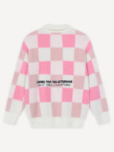 Lade das Bild in den Galerie-Viewer, ANOTHER COTTON LAB CHECKED KNIT SWEATER PINK Bild 4

