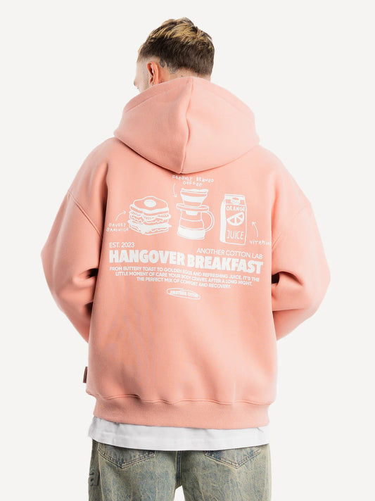 ANOTHER COTTON LAB HANGOVER BREAKFAST ZIP HOODIE PINK Bild 1