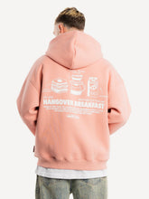 Lade das Bild in den Galerie-Viewer, ANOTHER COTTON LAB HANGOVER BREAKFAST ZIP HOODIE PINK Bild 1
