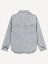 Lade das Bild in den Galerie-Viewer, ANOTHER COTTON LAB JEANS OVERSIZED SHIRT JACKET BLUE Bild 4
