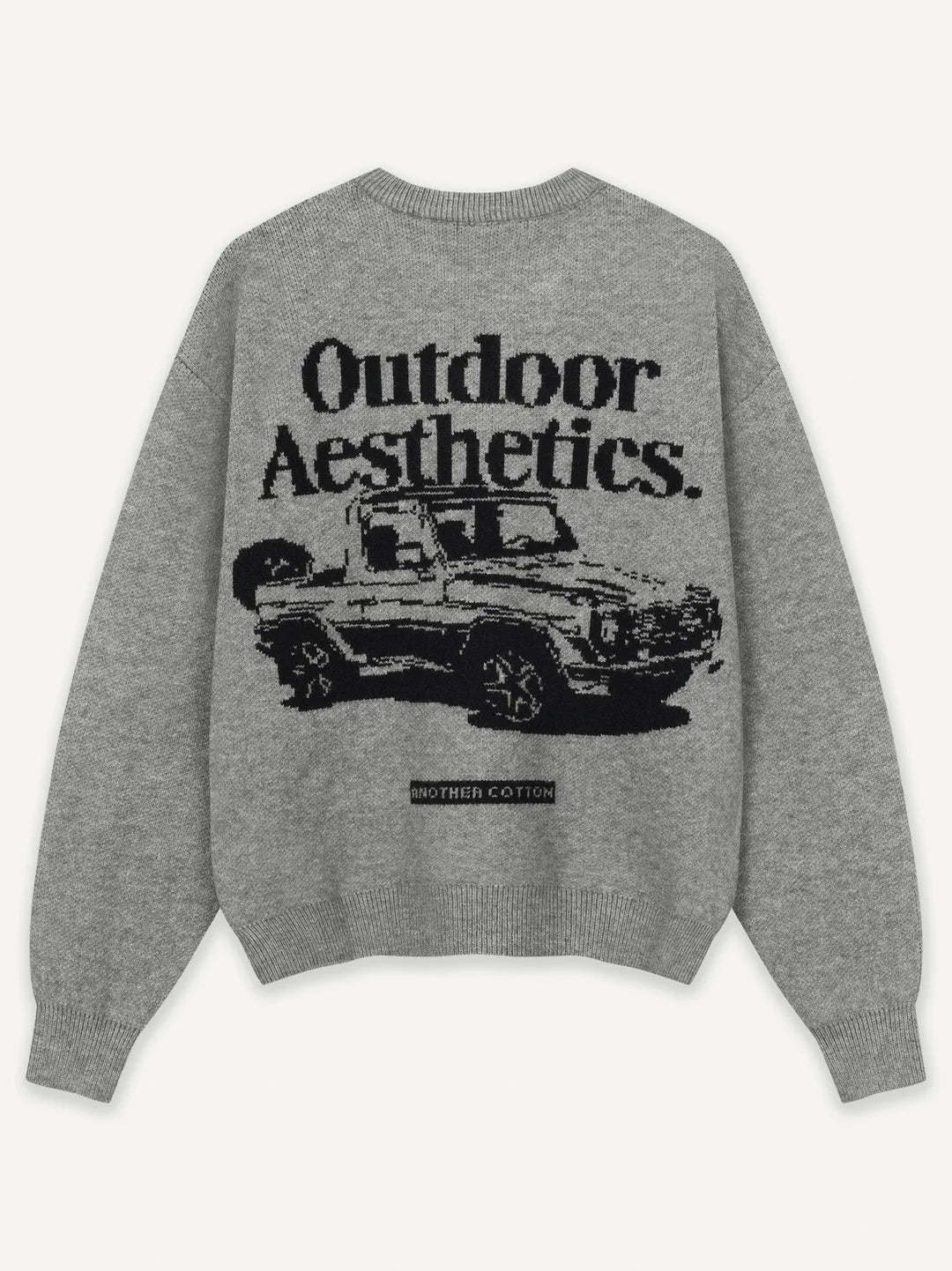 ANOTHER COTTON LAB OUTDOOR AESTHETICS KNIT SWEATER GREY Bild 5