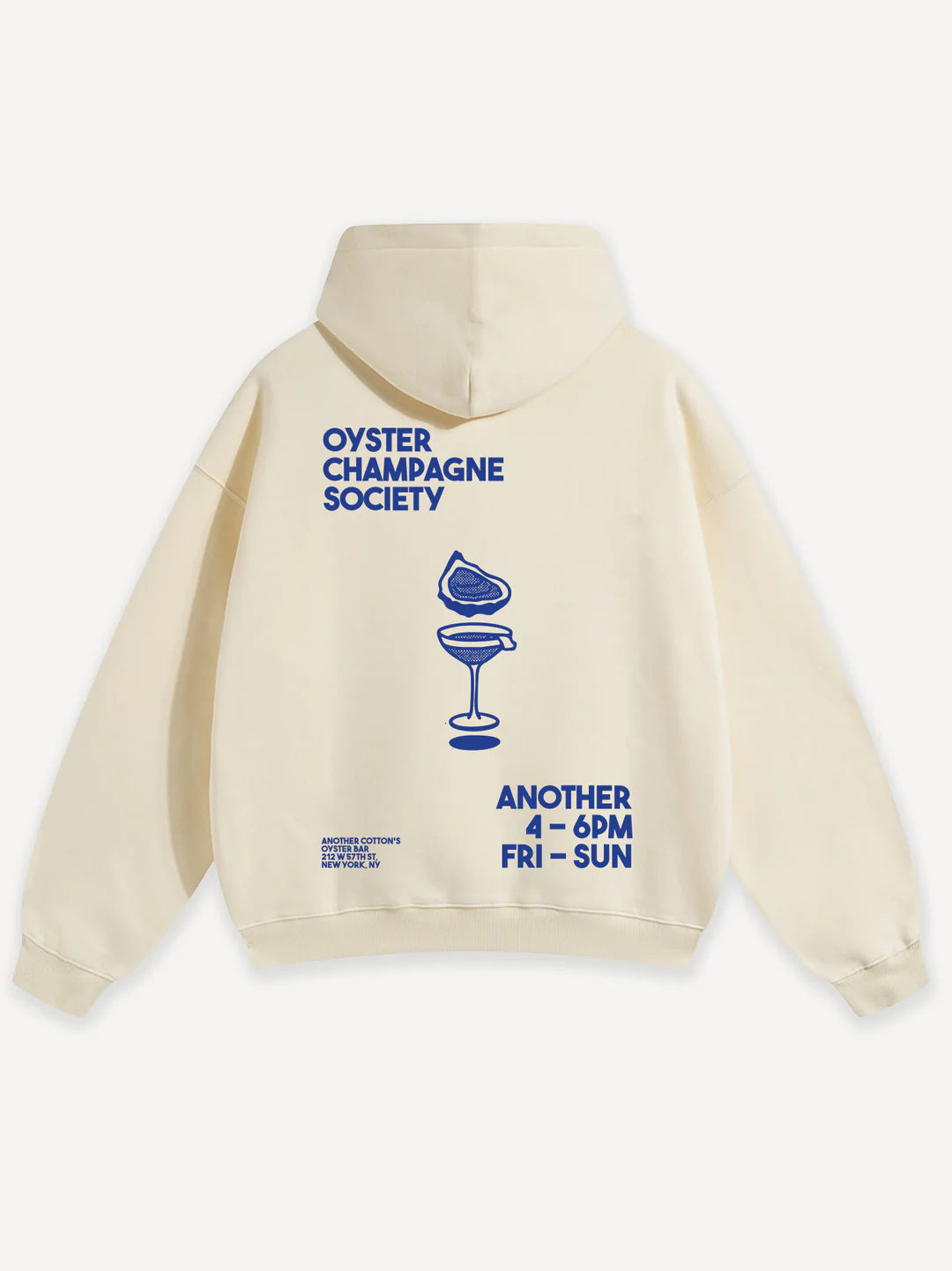 ANOTHER COTTON LAB OYSTER & CHAMPAGNE HOODIE WHITE Bild 3