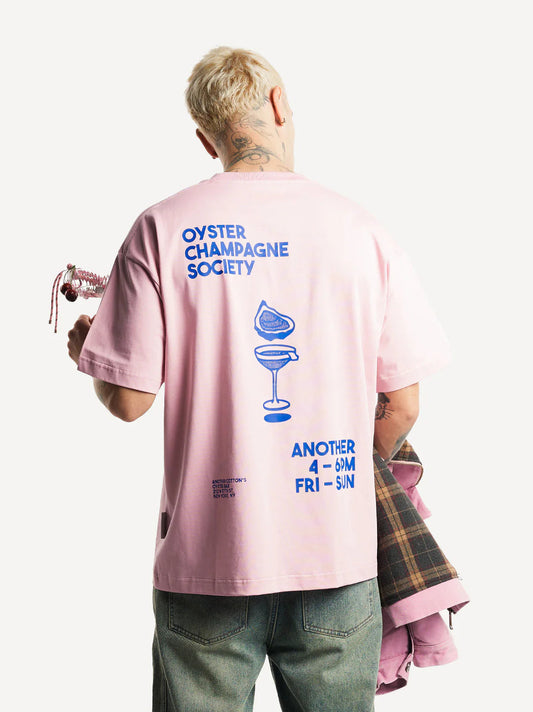 ANOTHER COTTON LAB OYSTER & CHAMPAGNE T-SHIRT PINK Bild 2