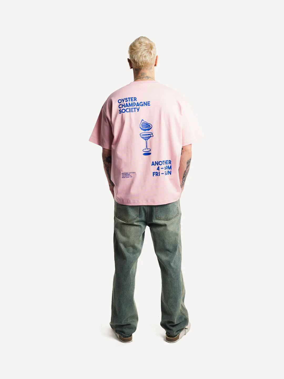 ANOTHER COTTON LAB OYSTER & CHAMPAGNE T-SHIRT PINK Bild 3
