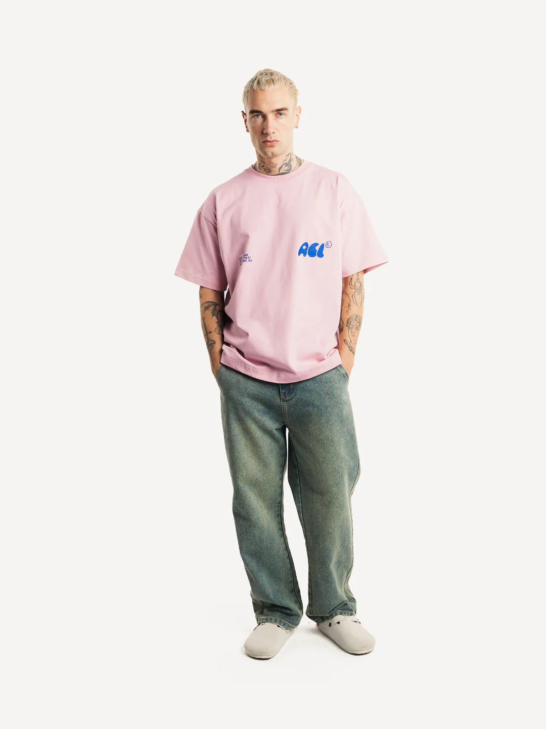 ANOTHER COTTON LAB OYSTER & CHAMPAGNE T-SHIRT PINK Bild 4
