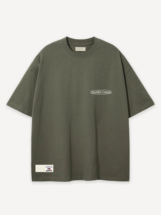 ANOTHER COTTON LAB Running Late T-Shirt GREEN Bild 2
