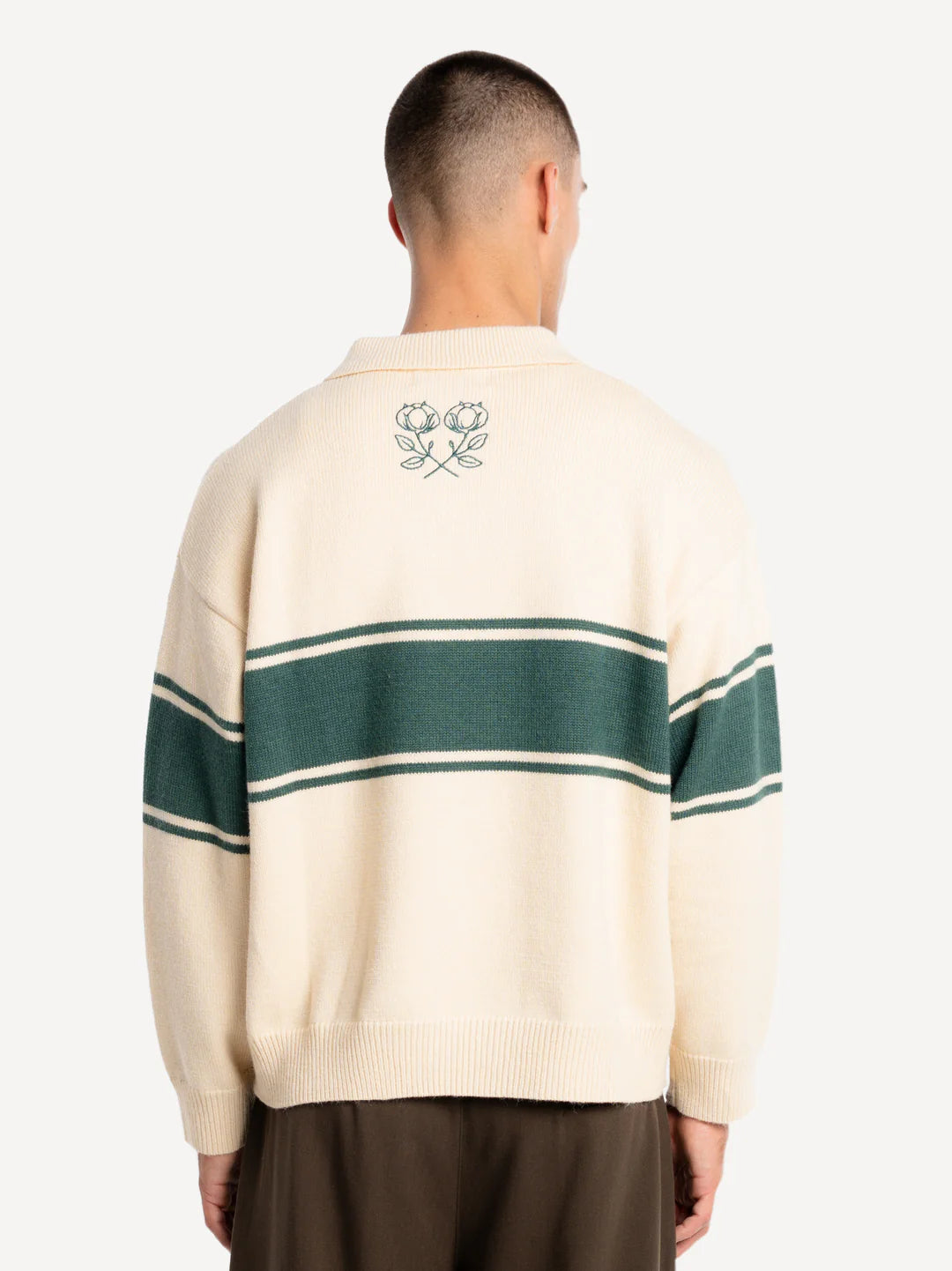 ANOTHER COTTON LAB SIGNATURE KNIT RUGBY SWEATER BEIGE Bild 3