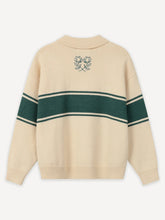Lade das Bild in den Galerie-Viewer, ANOTHER COTTON LAB SIGNATURE KNIT RUGBY SWEATER BEIGE Bild 4

