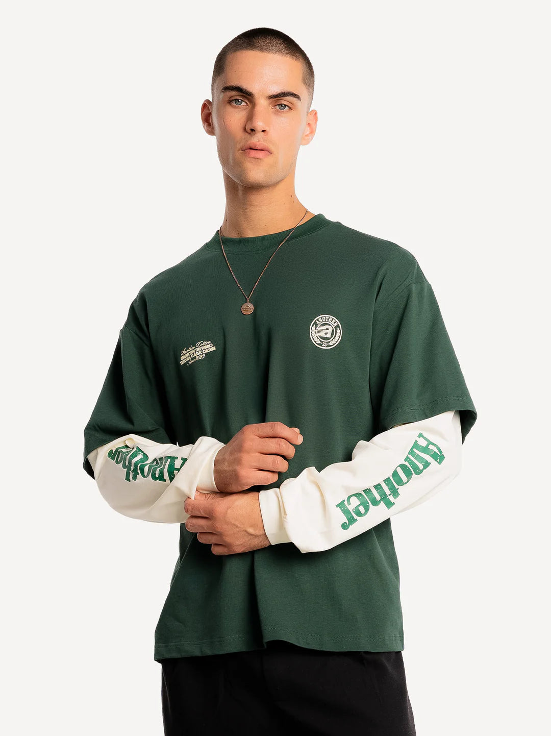 ANOTHER COTTON LAB SUNDAY MILES DOUBLE LAYER LONGSLEEVE WHITE Bild 2