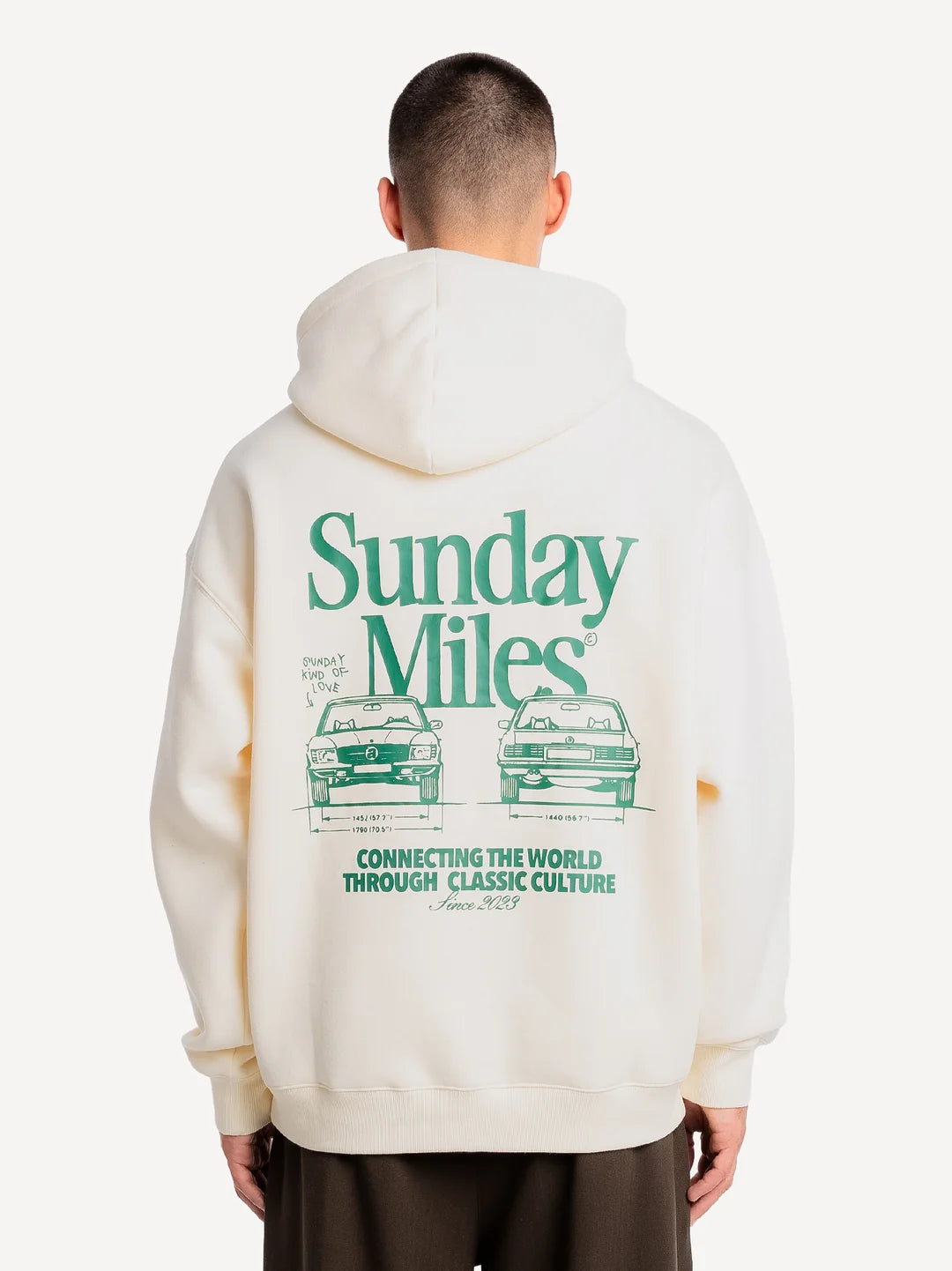 SUNDAY MILES HOODIE WHITE Bild 1