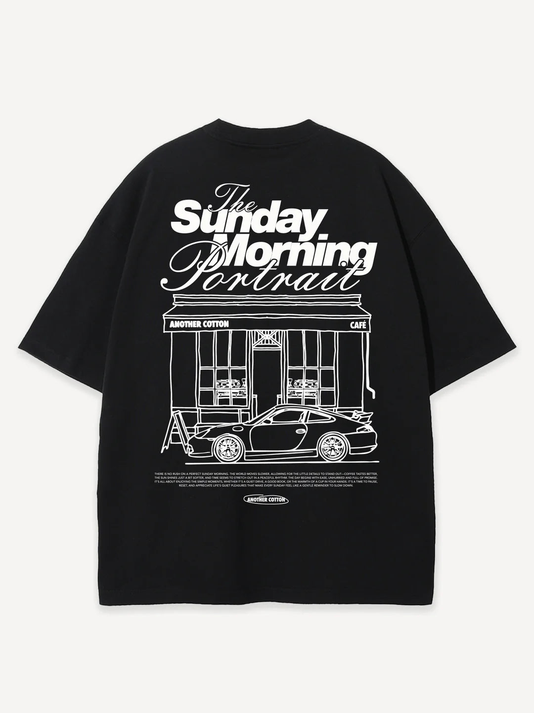 SUNDAY MORNING T-SHIRT BLACK Bild 1