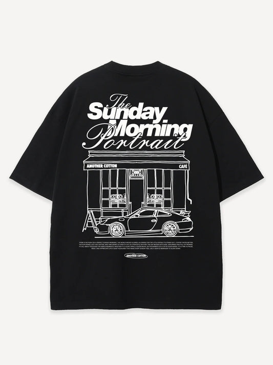 SUNDAY MORNING T-SHIRT BLACK Bild 1