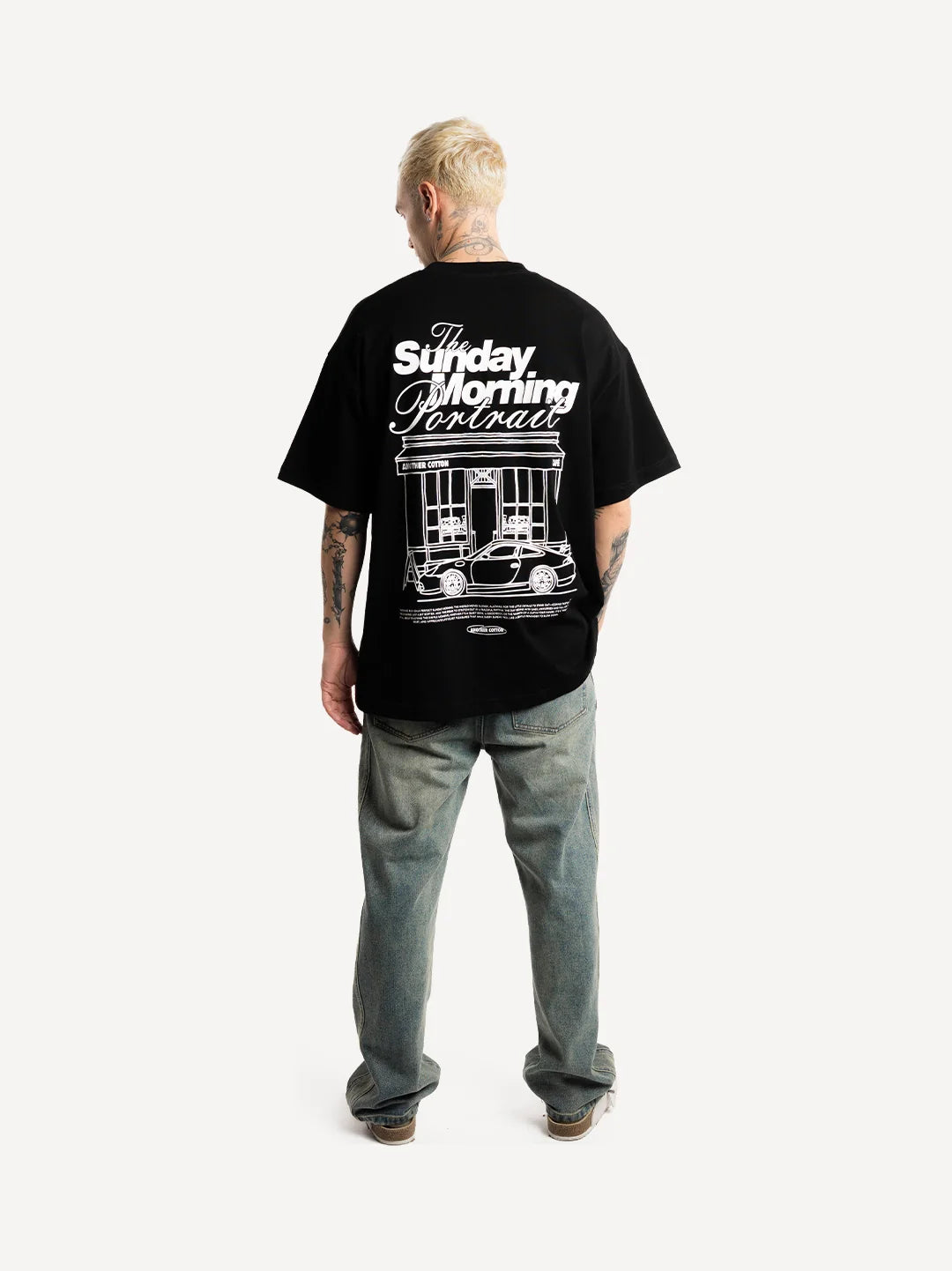 SUNDAY MORNING T-SHIRT BLACK Bild 3
