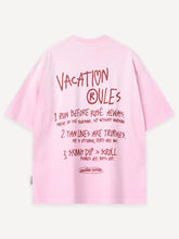 Lade das Bild in den Galerie-Viewer, ANOTHER COTTON LAB Vacation Rules T-Shirt PINK Bild 1
