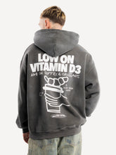 Lade das Bild in den Galerie-Viewer, ANOTHER COTTON LAB VITAMIN D3 WASHED HOODIE BLACK Bild 1
