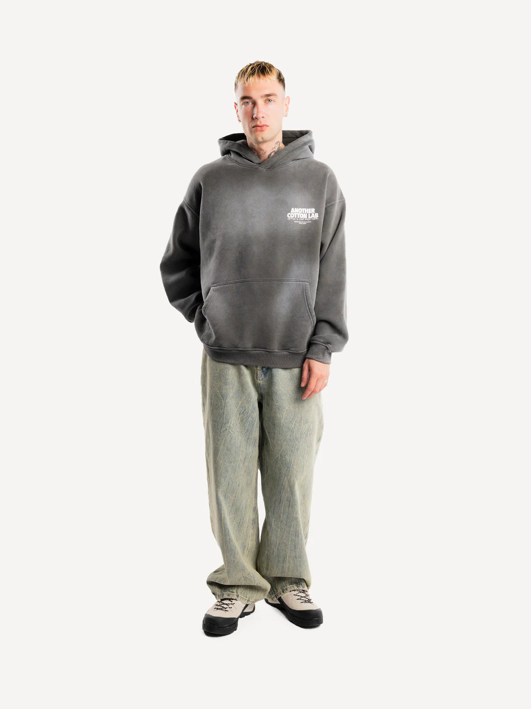 ANOTHER COTTON LAB VITAMIN D3 WASHED HOODIE BLACK Bild 3