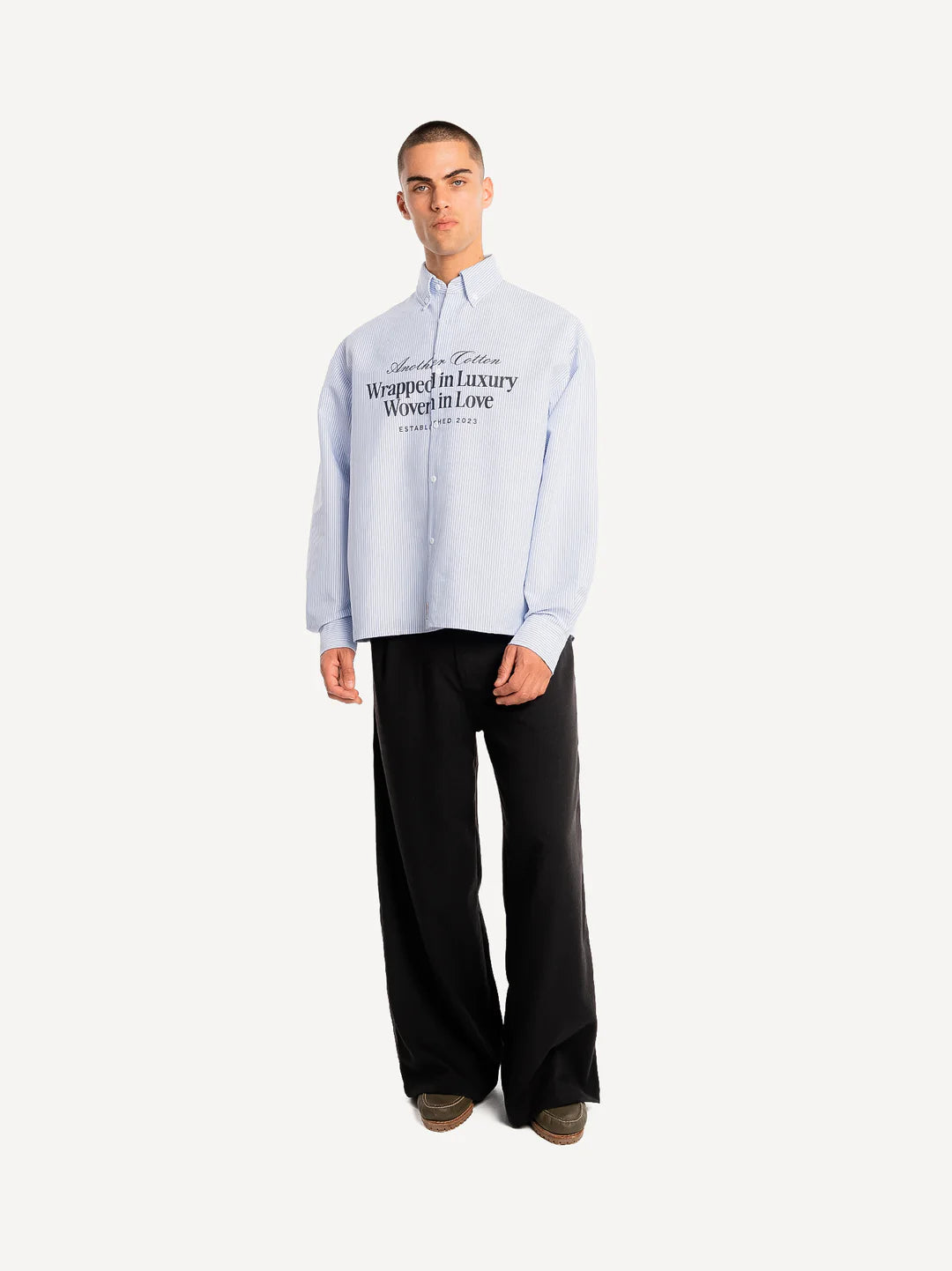 ANOTHER COTTON LAB WRAPPED IN LUXURY SHIRT BLUE Bild 3
