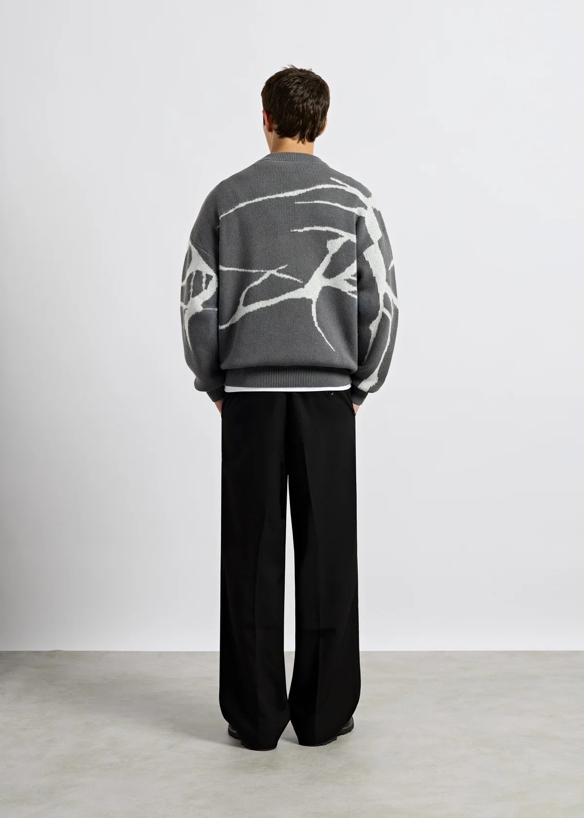 Jacquard Knit Sweater GREY GREY Bild 3