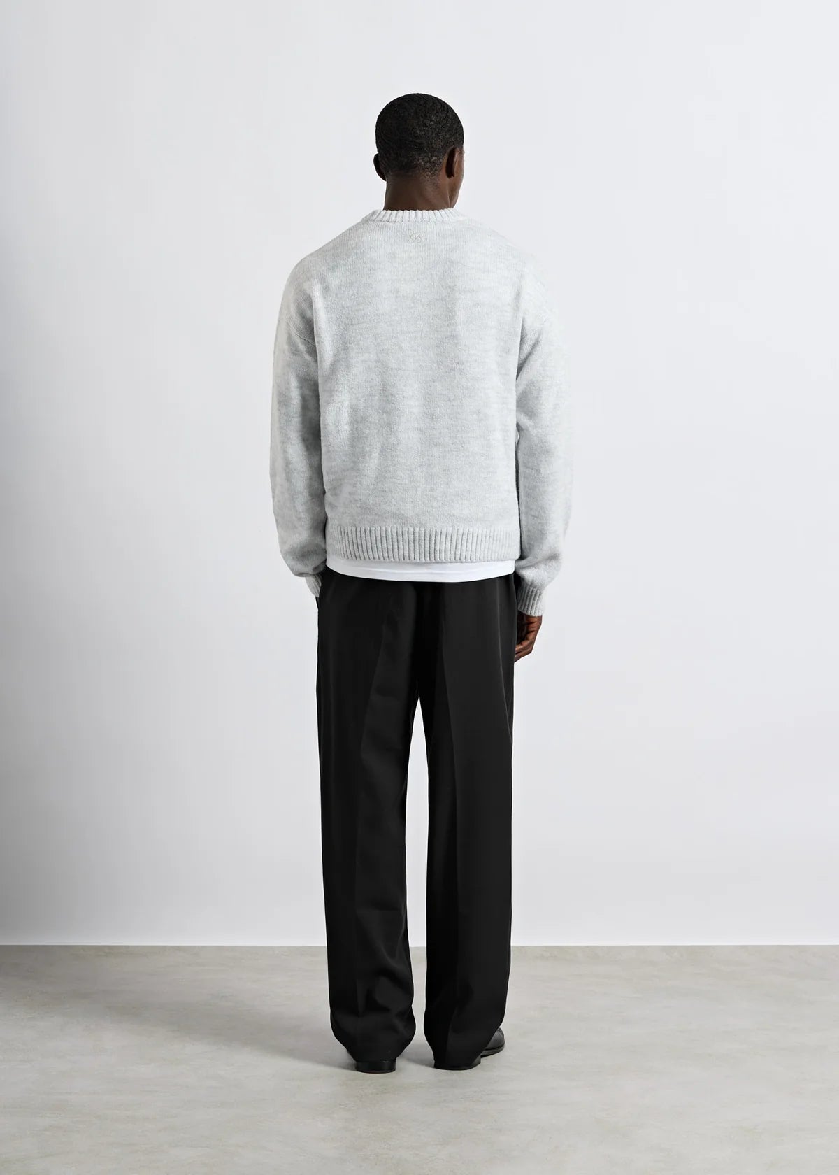 Knit Crewneck Sweater LIGHT GREY LIGHT GREY Bild 2