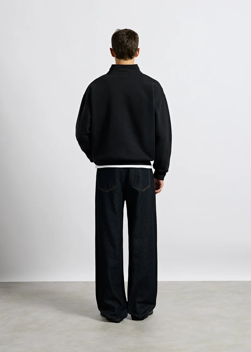 Oversize Mock Neck Sweater BLACK BLACK Bild 3
