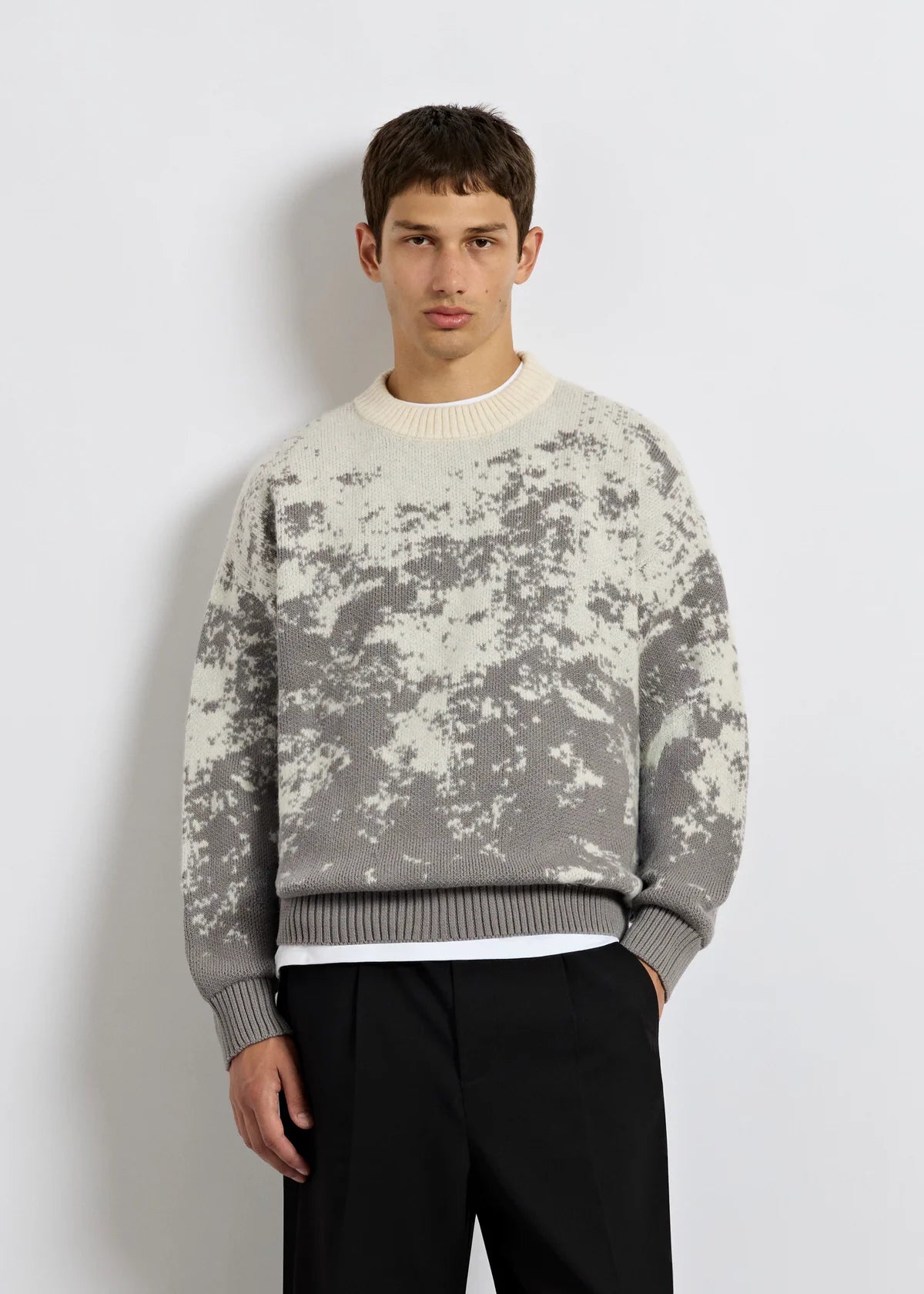 Pixel Knit Sweater GREY GREY Bild 1