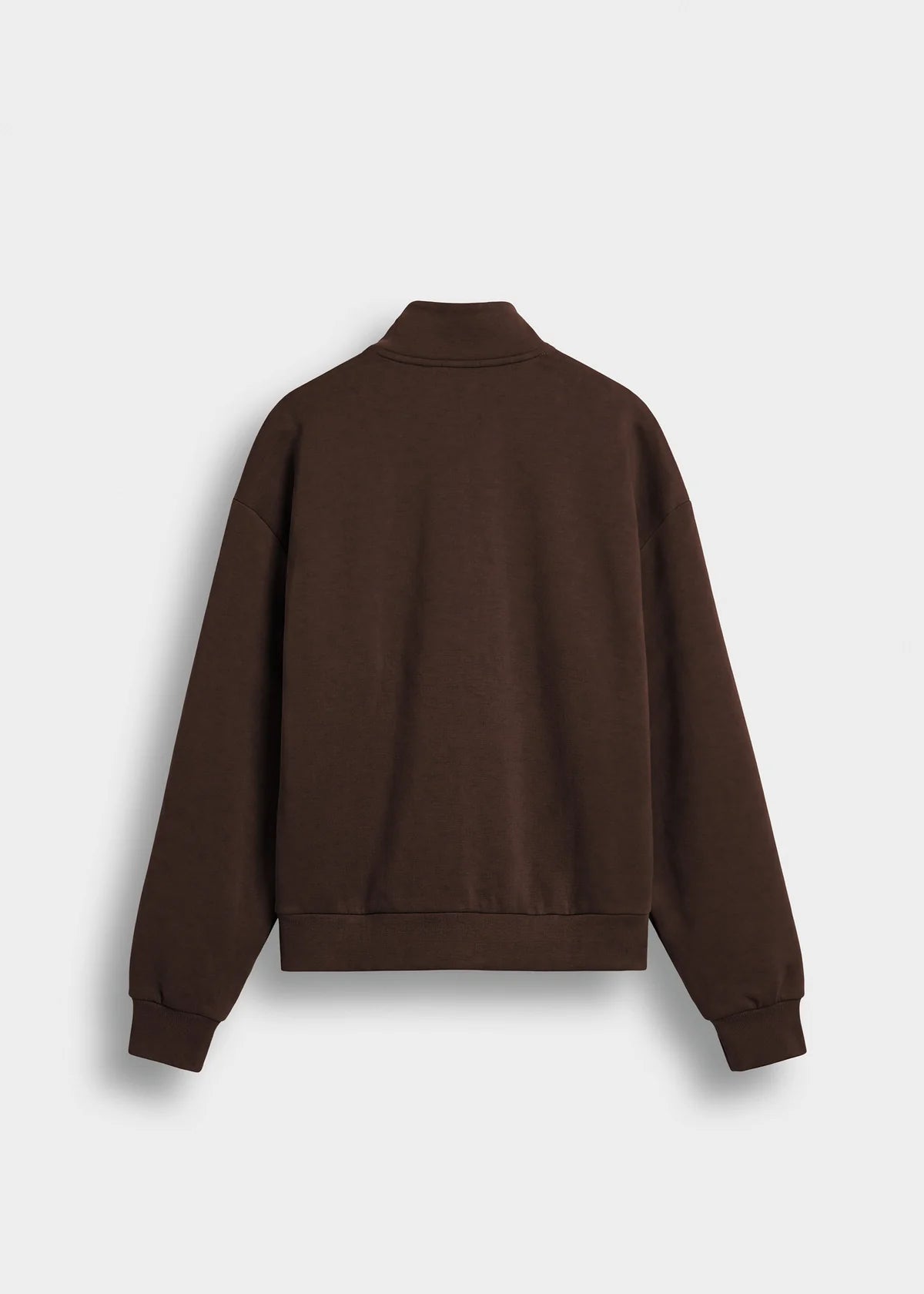 Scuba Mock Neck Full Zip Sweater DARK CHOCOLATE DARK CHOCOLATE Bild 5
