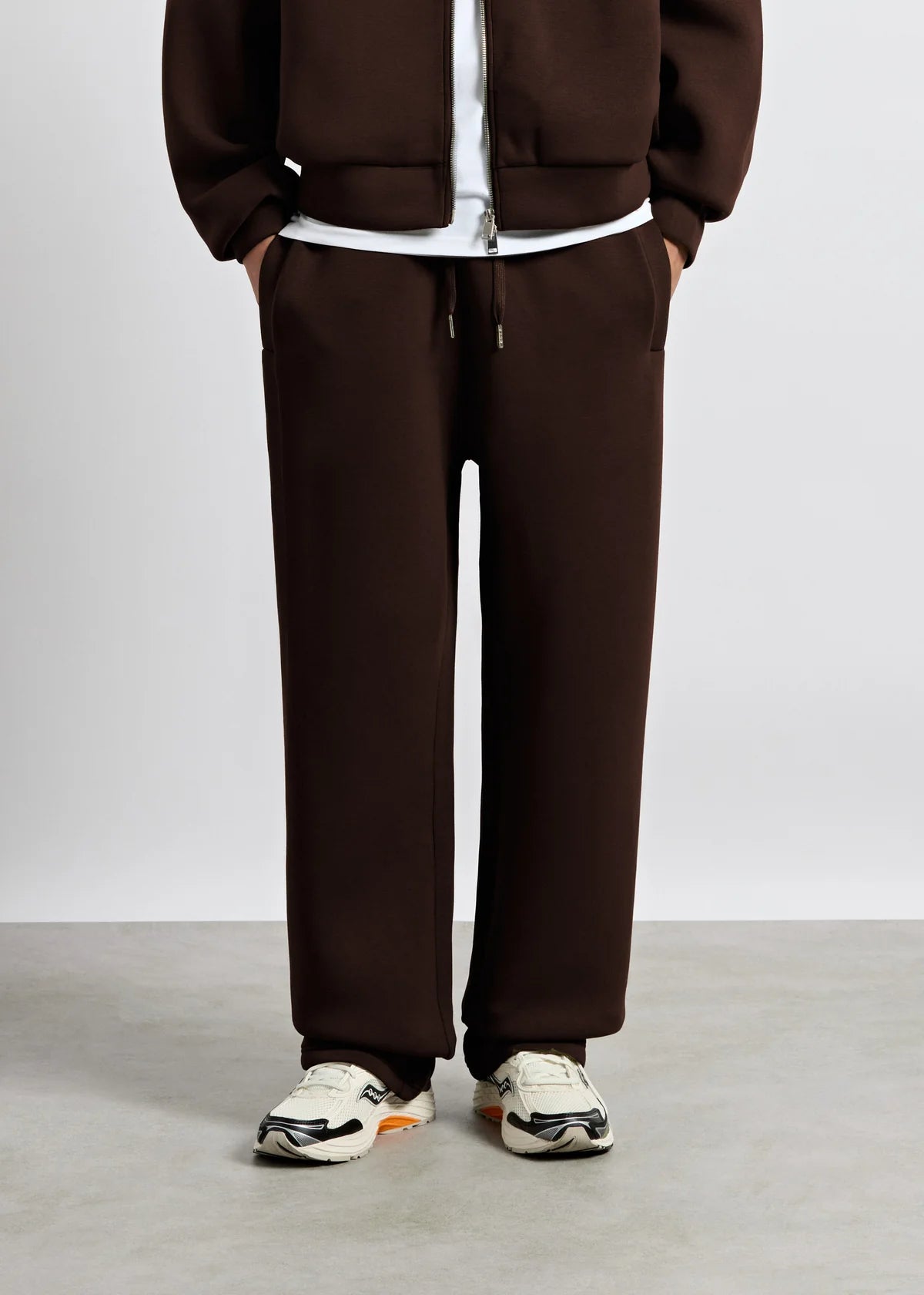 Scuba Wide Leg Sweatpants DARK CHOCOLATE DARK CHOCOLATE Bild 1