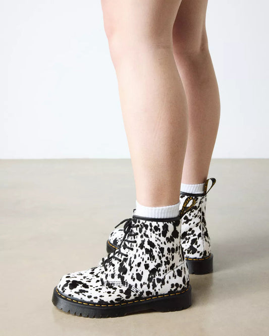 DR. MARTENS 1460 BEX DALMATINER HAIR ON CREAM+BLACK Bild 2