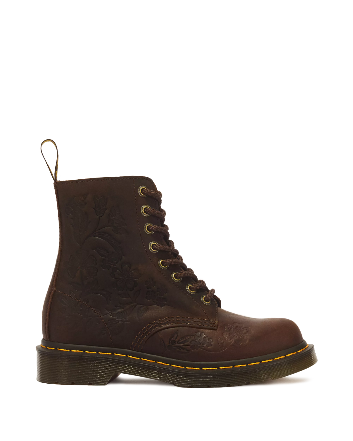 1460 Pascal Emboss Floral Dark Brown Crazy Horse DARK BROWN DARK BROWN Bild 1