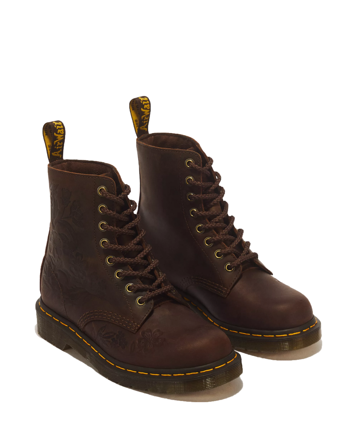 1460 Pascal Emboss Floral Dark Brown Crazy Horse DARK BROWN DARK BROWN Bild 2