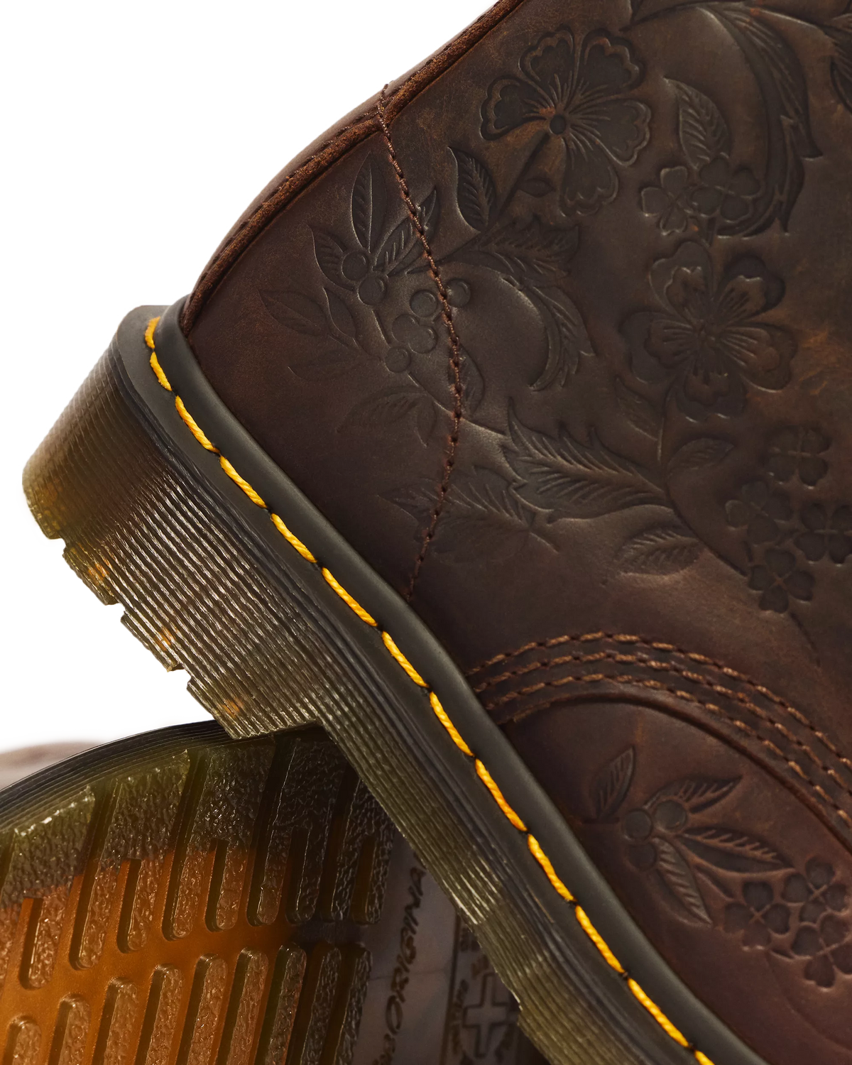 1460 Pascal Emboss Floral Dark Brown Crazy Horse DARK BROWN DARK BROWN Bild 4