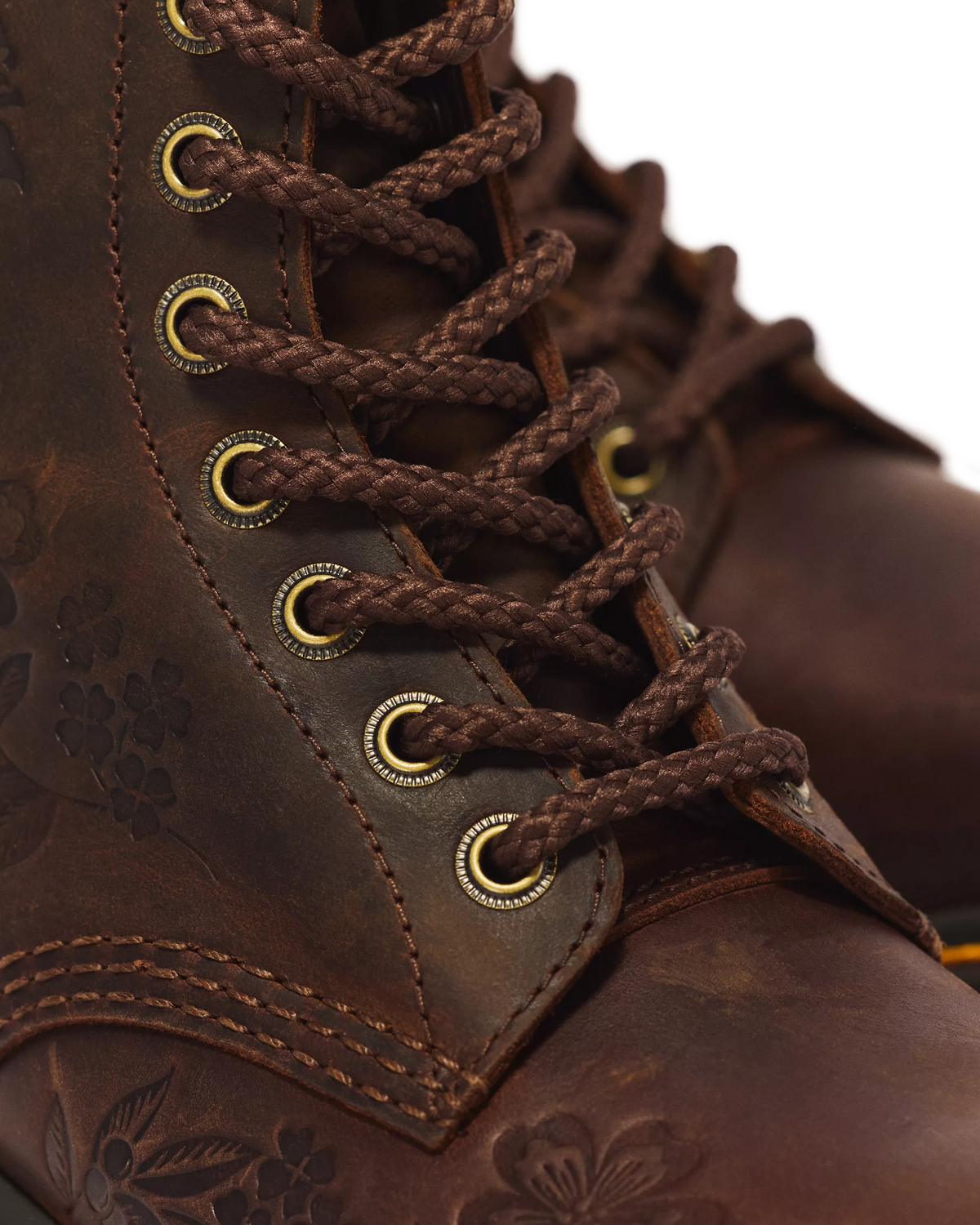 1460 Pascal Emboss Floral Dark Brown Crazy Horse DARK BROWN DARK BROWN Bild 5
