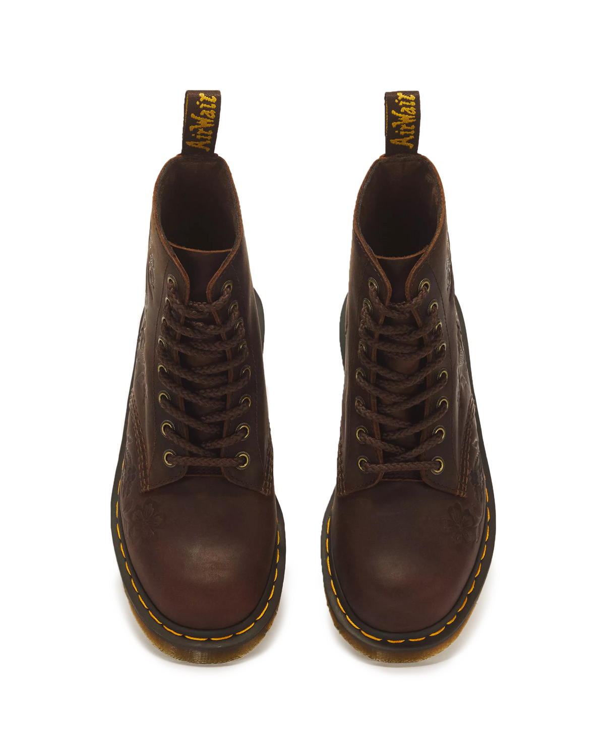 1460 Pascal Emboss Floral Dark Brown Crazy Horse DARK BROWN DARK BROWN Bild 6